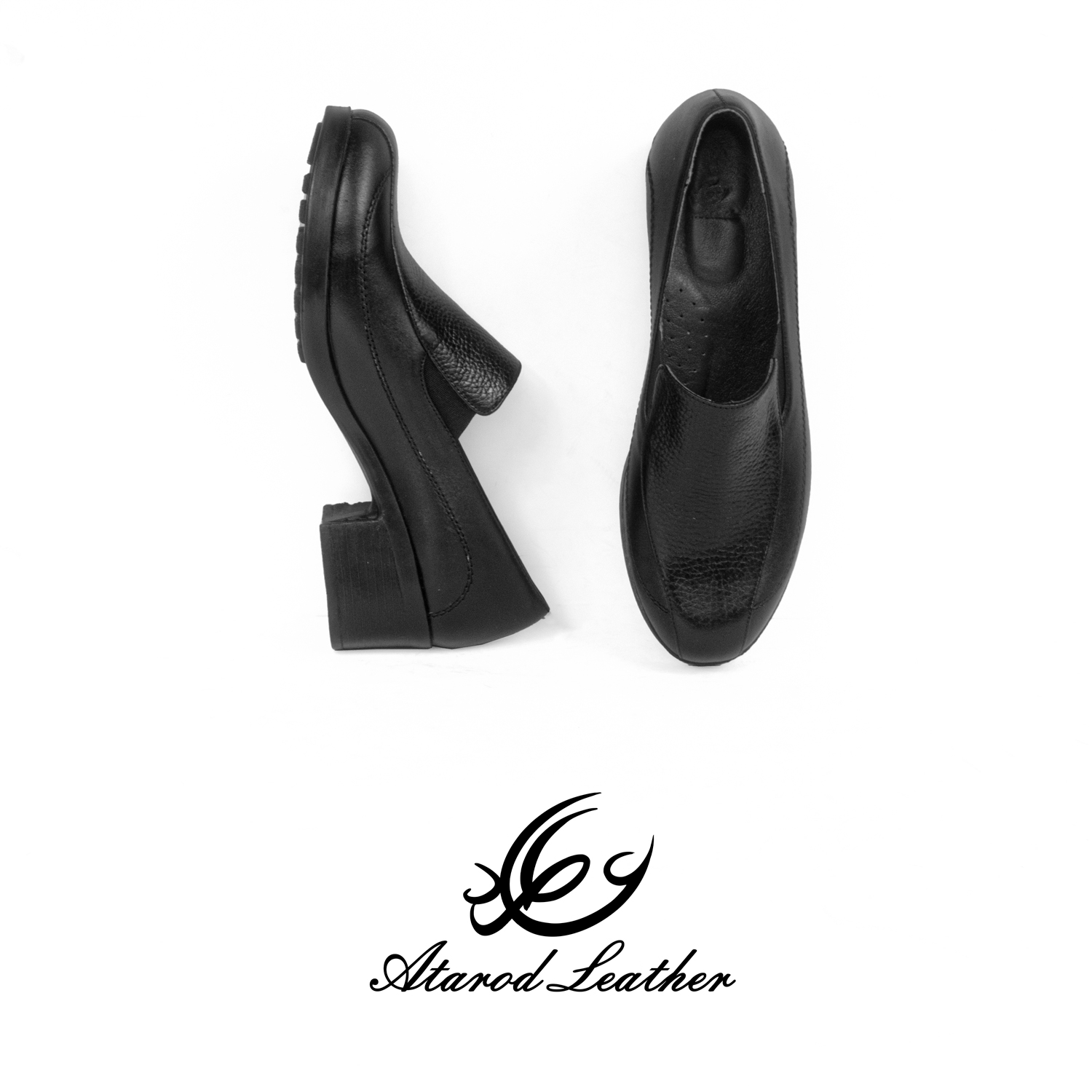 کفش زنانه چرم عطارد مدل چرم طبیعی کد SH226