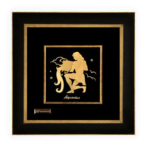 تابلو طلا کوب مارک گلد طرح هدیه ماه تولد بهمن کد TS3D011