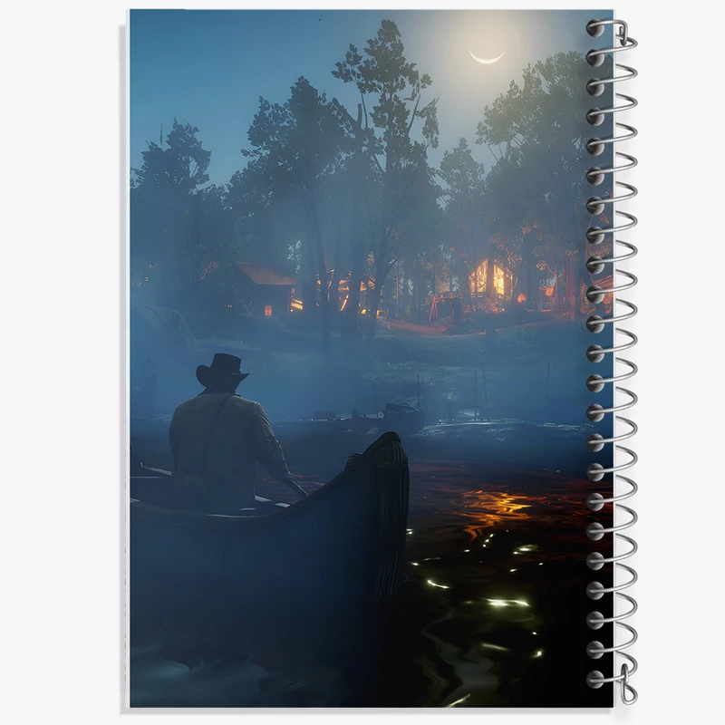 دفتر شطرنجی 50 برگ خندالو طرح رد دد (Red Dead) کد N3452