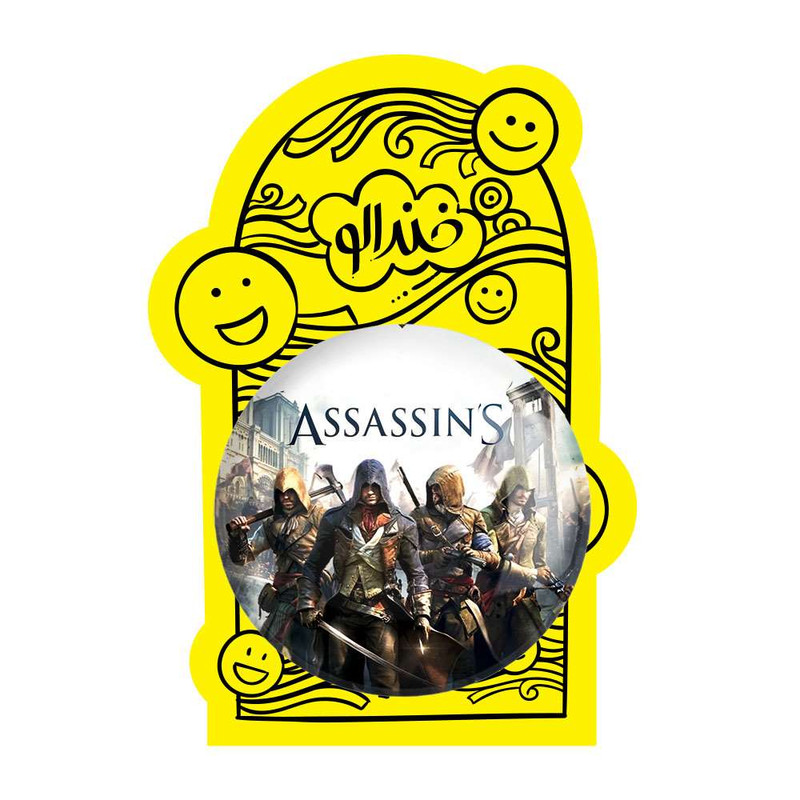 آینه جیبی خندالو طرح اساسینز کرید Assassins Creed کد 4975 آینه جیبی خندالو طرح اساسینز کرید Assassins Creed کد 4975