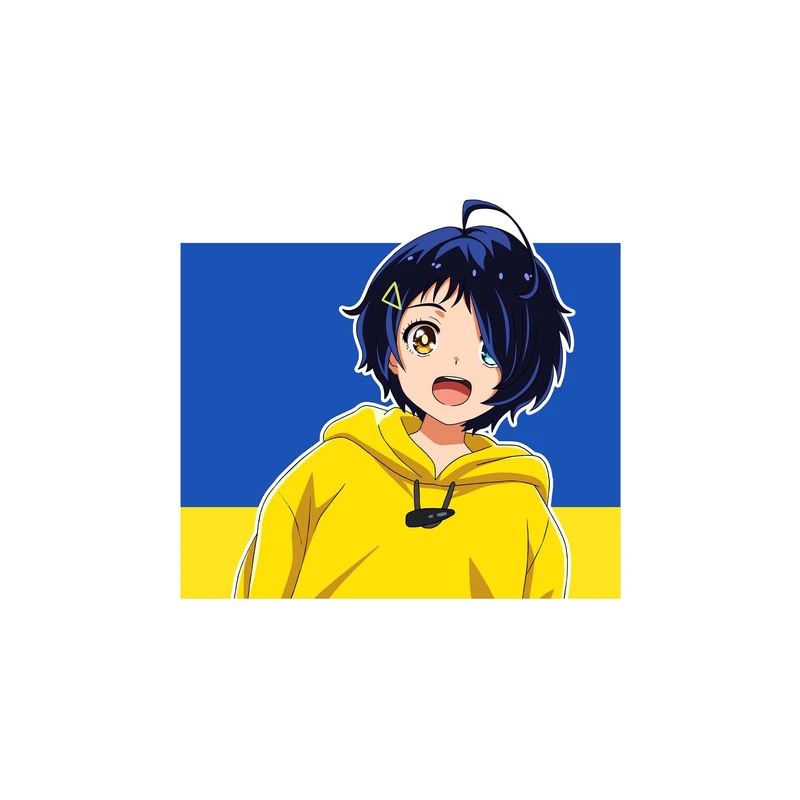 استیکر لپ تاپ و موبایل مدل انیمه طرح اولویت تخم مرغ شگفت انگیز آی اوتو Wonder Egg Priority Wonder Egg Priority کد 3085