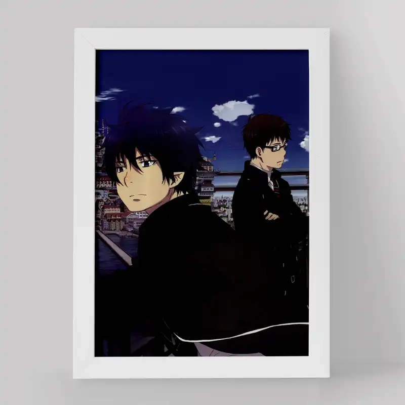 تابلو خندالو مدل رین و یوکیو انیمه جنگیر آبی کد 16387