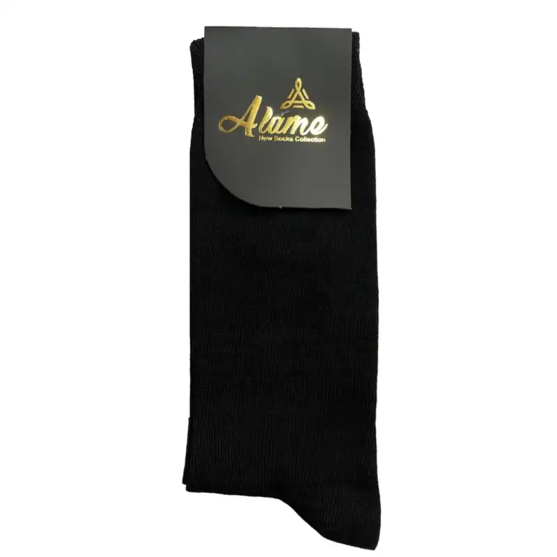 جوراب ساق بلند مردانه آلامع مدل z510 بسته 5 عددی