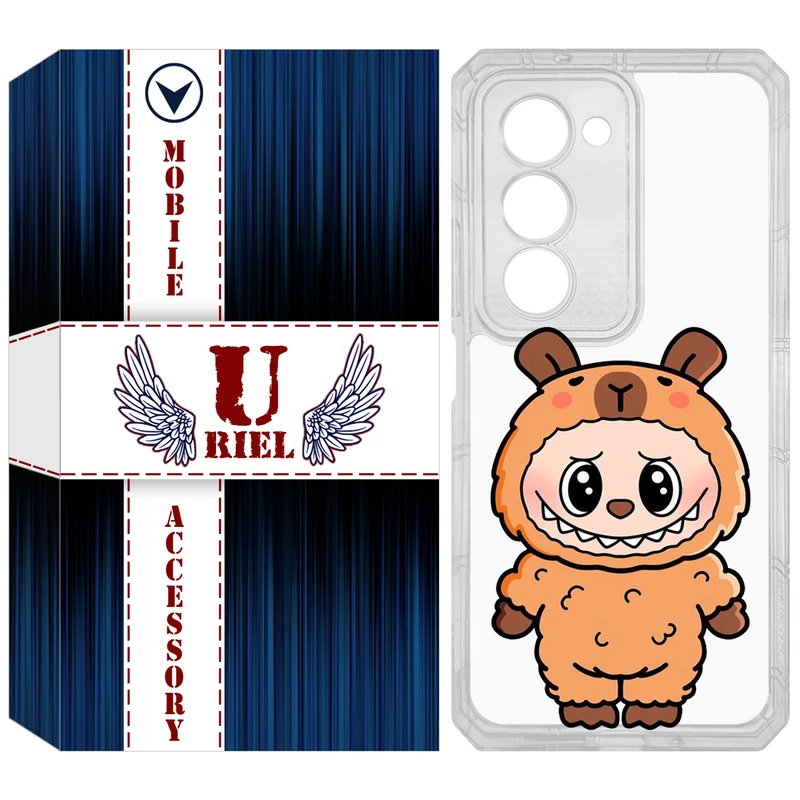 کاور یوریل مدل Clear کد 110 طرح لبوبو مناسب برای گوشی موبایل شیائومی Redmi 15 4G