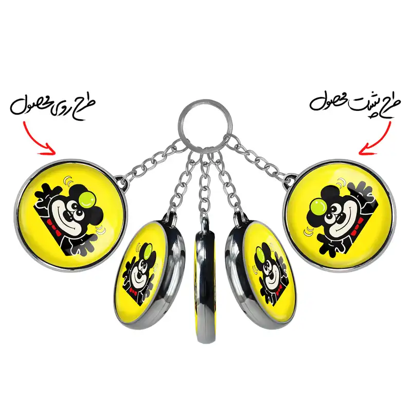 جاکلیدی خندالو طرح آدامس خرسی مدل دوطرفه کد 62116211