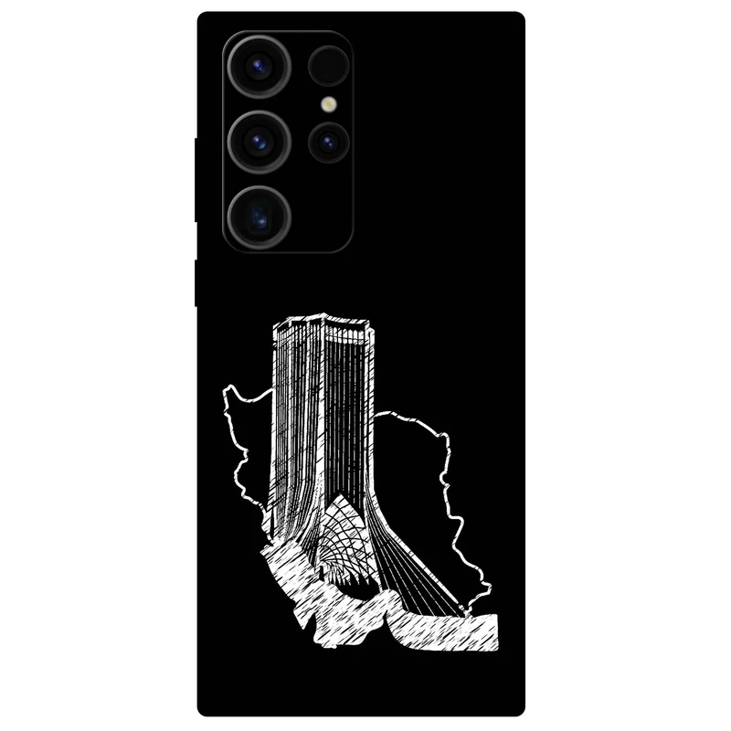 کاور مگافون طرح برج آزادی مدل 1628 مناسب برای گوشی موبایل سامسونگ Galaxy S23 Ultra