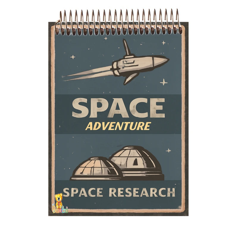 دفتر شطرنجی 100 برگ بانیبو مدل فضا کد 1209