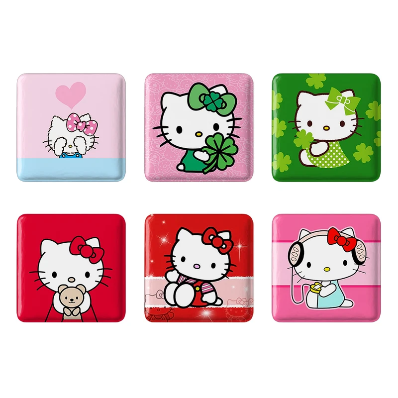 مگنت خندالو طرح هلو کیتی Hello Kitty کد 1562B مجموعه 6 عددی