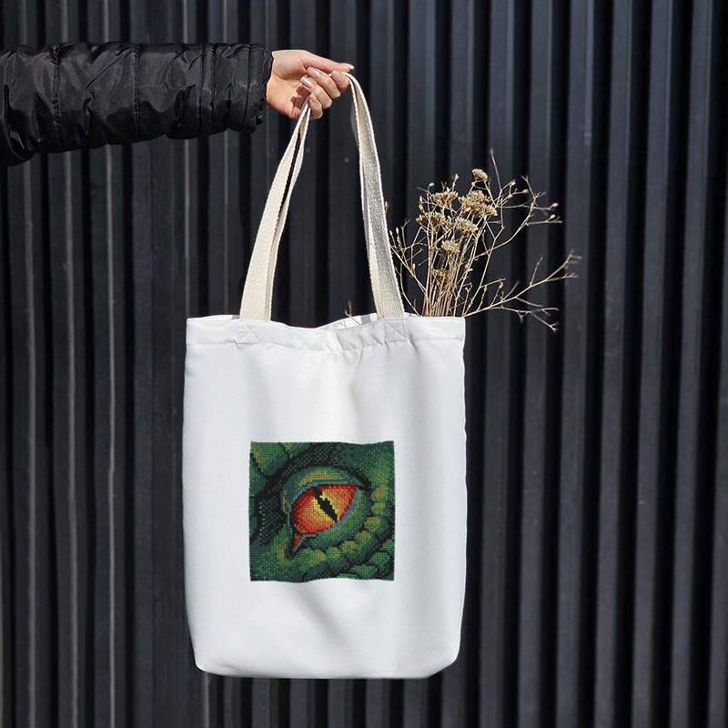 ساک خرید خندالو طرح چشم اژدها کد 10329