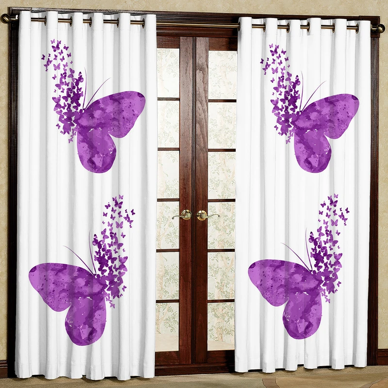 پرده مدل پروانه کد 1085 سایز 140x200 سانتی متر