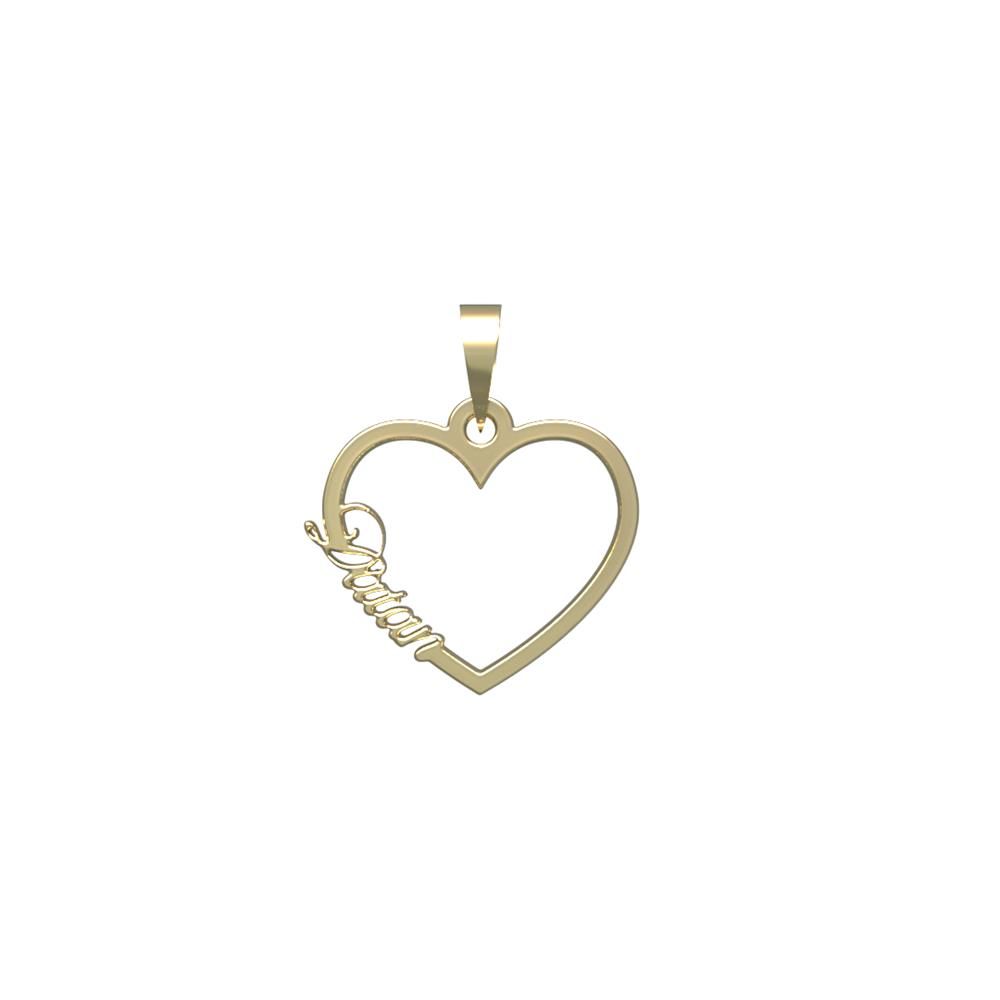 آویز گردنبند طلا 18 عیار زنانه مدوپد مدل اسم داتان datan کد PB1-10755 -  - 2