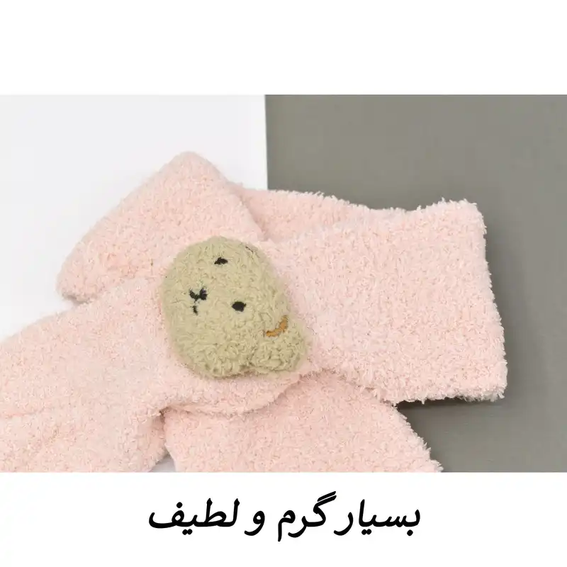 ست کلاه و شال گردن بچگانه مدل پانی کد 3890
