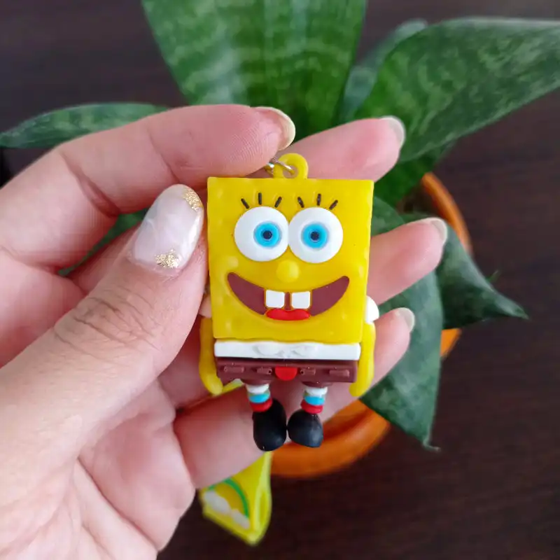 جاکلیدی مدل سیلیکونی طرح باب اسفنجی و پاتریک بسته 2 عددی