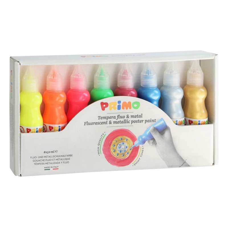گواش 8 رنگ پریمو مدل Permium ready-mix paint کد 2532FM8 گواش 8 رنگ پریمو مدل Permium ready-mix paint کد 2532FM8
