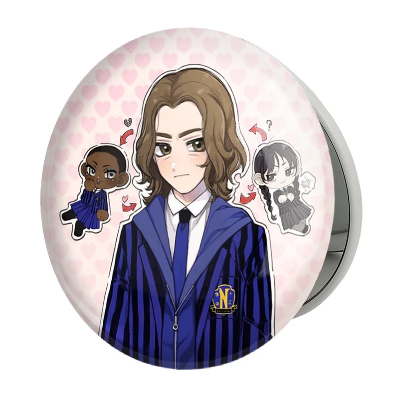 آینه جیبی خندالو طرح سریال ونزدی Wednesday مدل تاشو کد 25227 