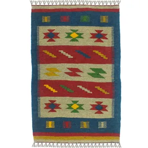 گلیم دستبافت یک متری آریا راگز کد 1146