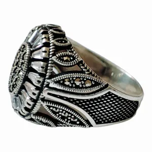 انگشتر نقره مردانه مدل rm-1001