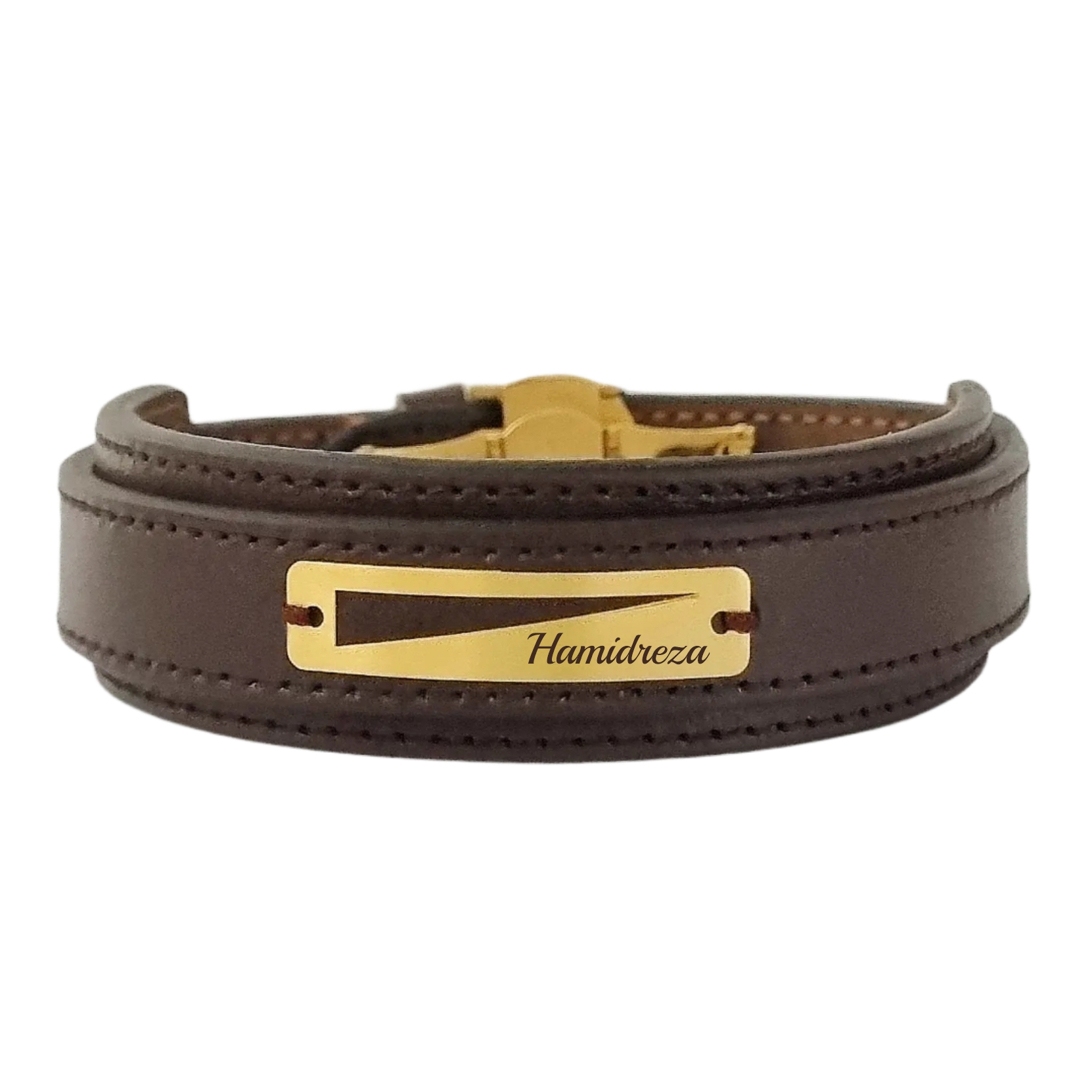 دستبند طلا 18 عیار مردانه لیردا مدل اسم حمیدرضا 832