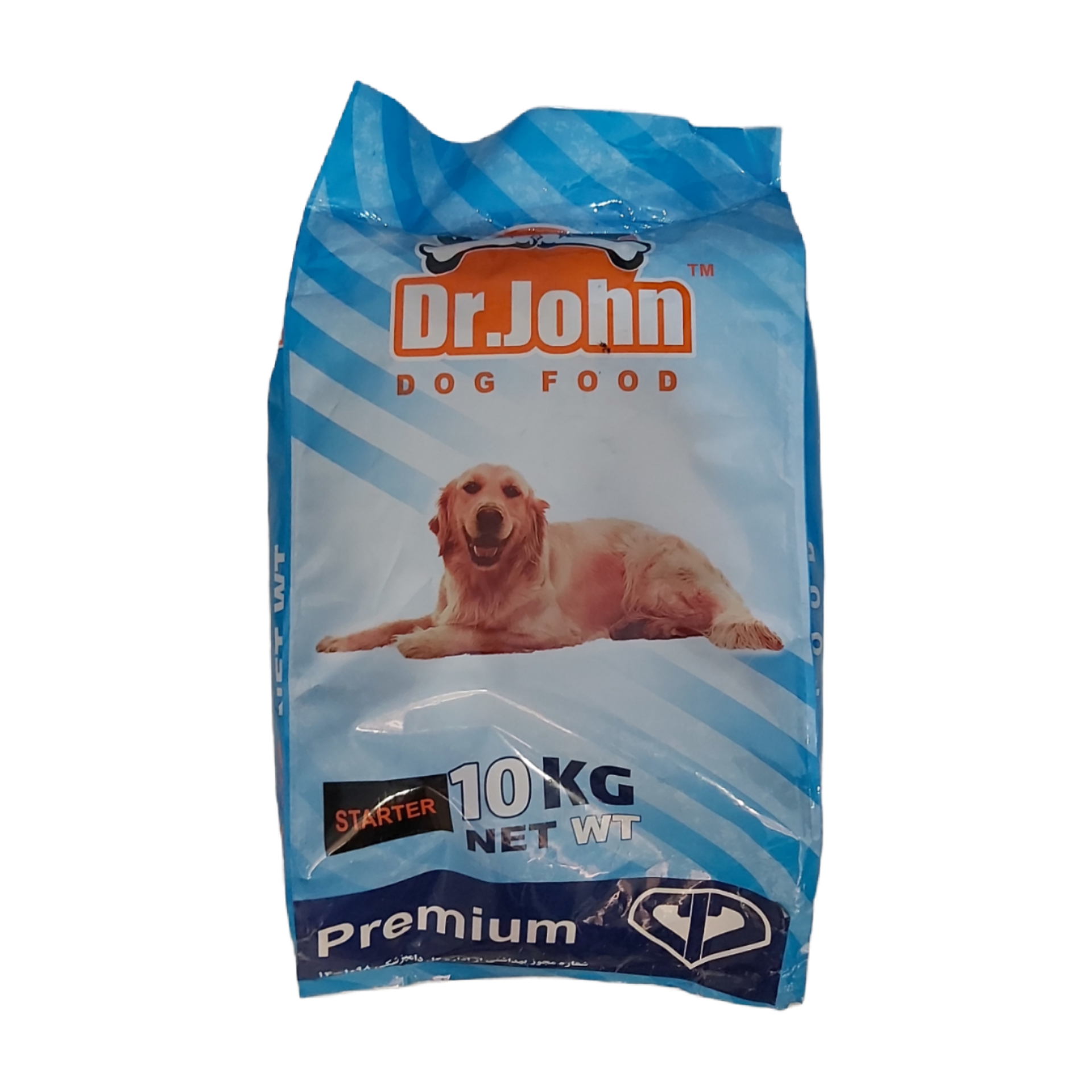 غذای خشک سگ دکتر جان استارتر مدل پرمیوم وزن 10 کیلوگرم