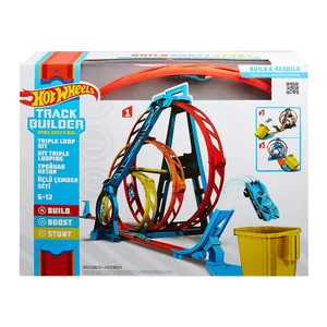 کیت ماشین بازی هات ویلز مدل Track Builder Triple Loop Kit کد GLC96 