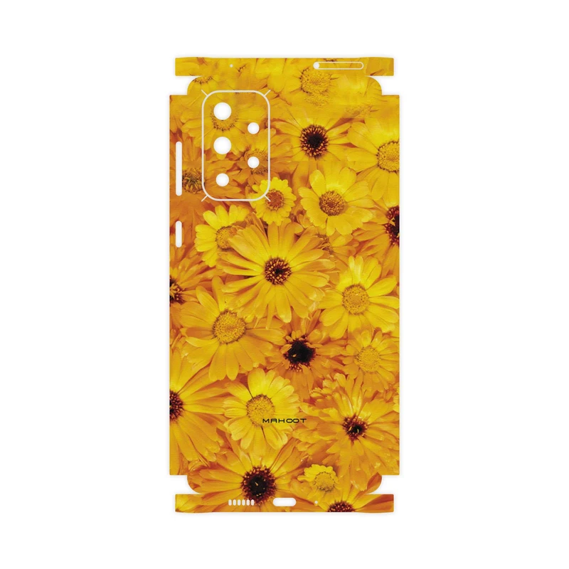 برچسب پوششی ماهوت مدل Yellow-Flower-FullSkin مناسب برای گوشی موبایل سامسونگ Galaxy A73 5G