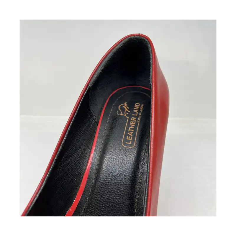 کفش زنانه سرزمین چرم کد 1529 رنگ قرمز