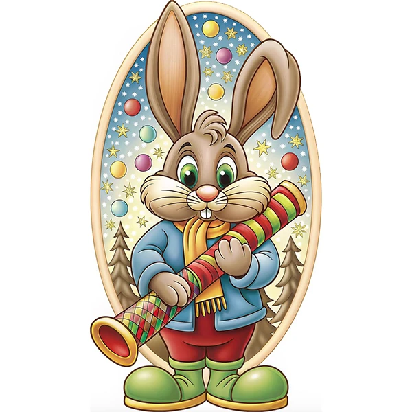 استیکر پارچه و لباس پاد آفرین طرح خرگوشی کد 748