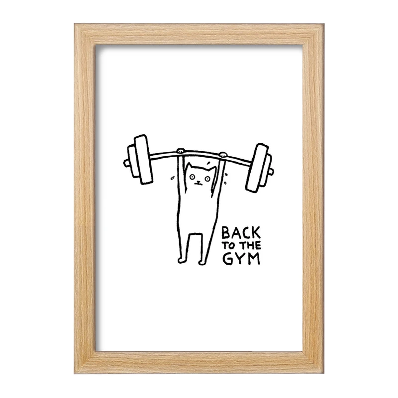 تابلو خندالو مدل گربه ورزشکار کد 29293