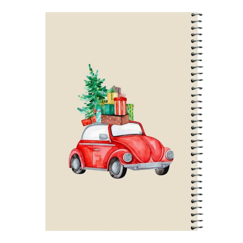 دفتر مشق 80 برگ اس جی مدل ماشین کریسمس   
