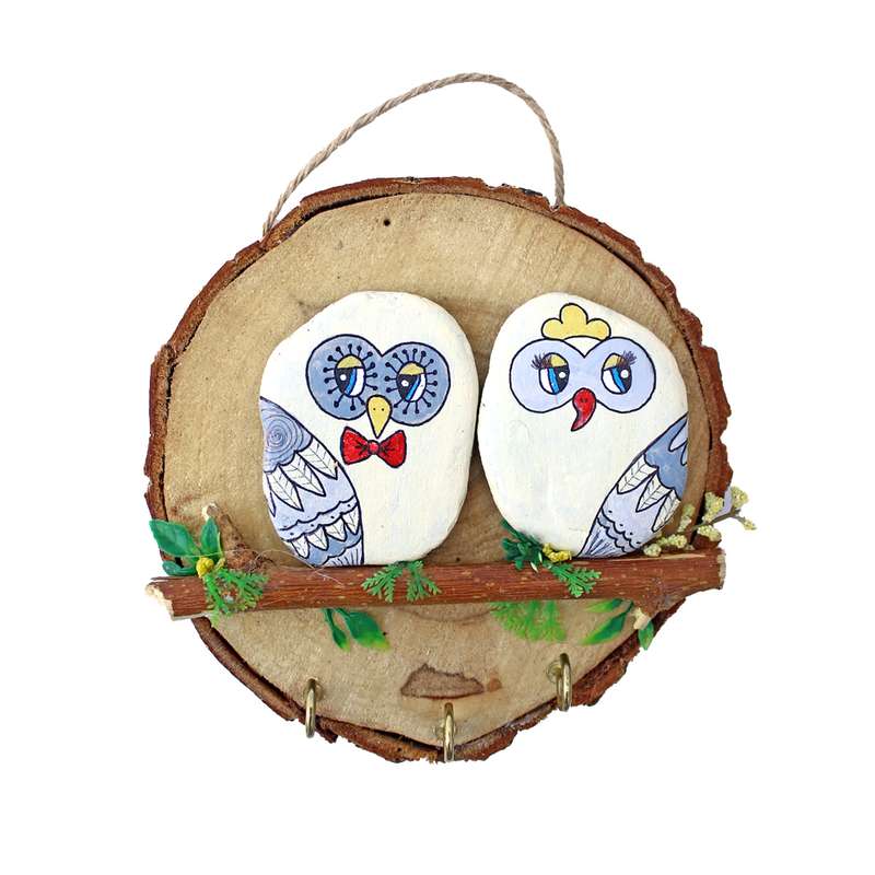 جاکلیدی مدل دیواری طرح عروس و داماد