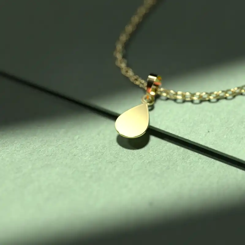 گردنبند طلا 18 عیار زنانه مدوپد مدل هندسی کد JJ2-1-1038