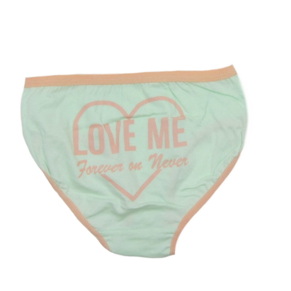 شورت دخترانه مدل LOVE ME رنگ سبز