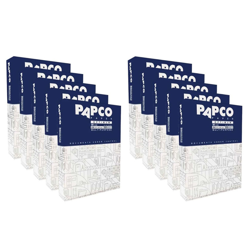 کاغذ A4 پاپکو مدل اپتیموم بسته ۵۰۰۰ عددی
