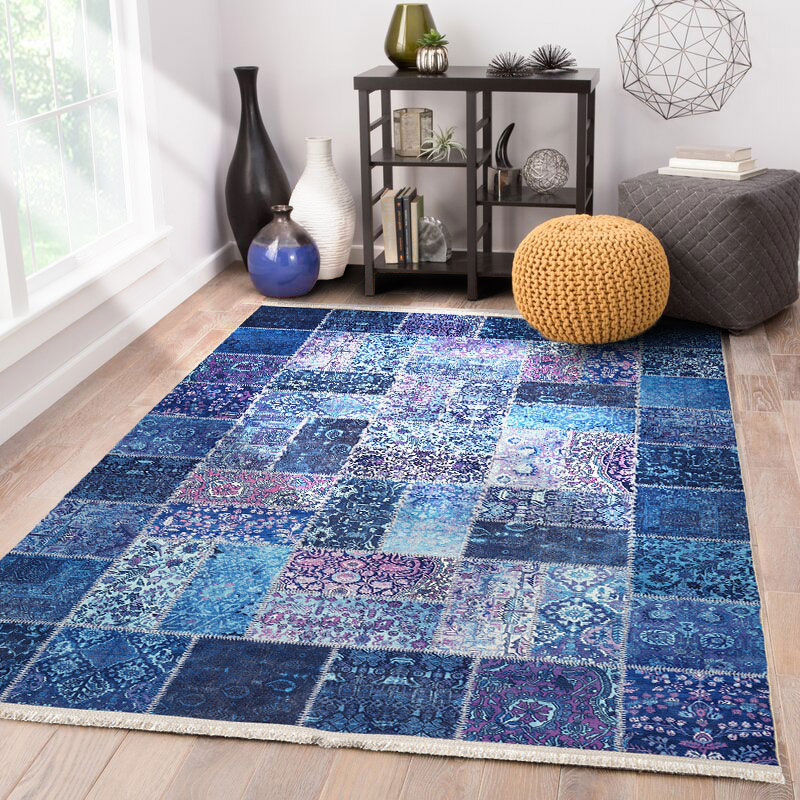 فرش ماشینی محتشم مدل چهل تکه کد 100511