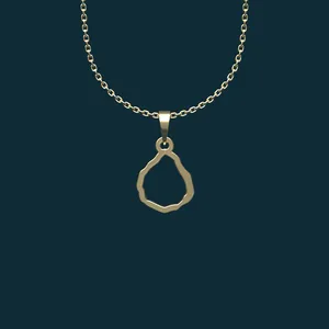 گردنبند طلا 18 عیار زنانه مدوپد مدل هندسی کد BB2-1-1256