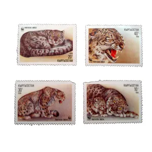 تمبر یادگاری مدل پلنگ کد bc-1382 مجموعه 4 عددی