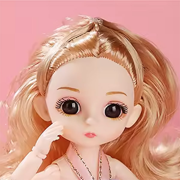 عروسک مدل روسی طرح چراغ ریسه ای کد 8606 ارتفاع 18سانتی‌متر