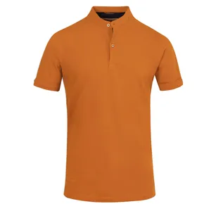 پولوشرت آستین کوتاه مردانه کروم مدل mao collar 2312319
