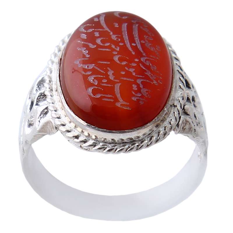 انگشتر نقره مردانه بازرگانی میلادی مدل عقیق نادعلی المظهر عجایب رکاب شبکه کد AM_0183 انگشتر نقره مردانه بازرگانی میلادی مدل عقیق نادعلی المظهر عجایب رکاب شبکه کد AM_0183