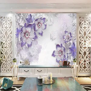 پوستر دیواری سه بعدی مدل گل برجسته DVRF1439