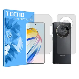 Tecno HyGEL model transparent screen protector suitable for Honor X9b mobile phone along with back protector
