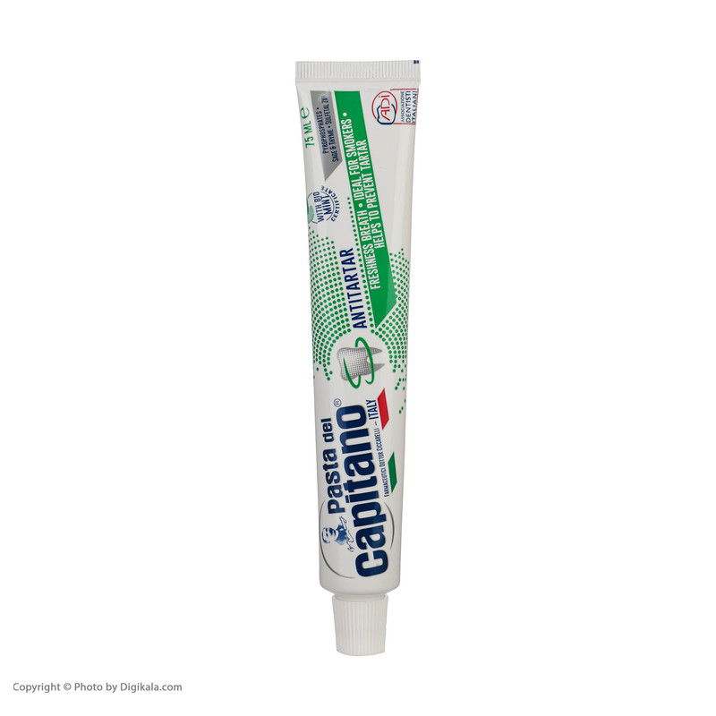 خمیردندان پاستا دل کاپیتانو مدل آنتی تارتار حجم 75 میلی لیتر