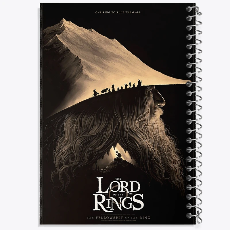 دفتر نقاشی 50 برگ خندالو طرح ارباب حلقه ها کد F258