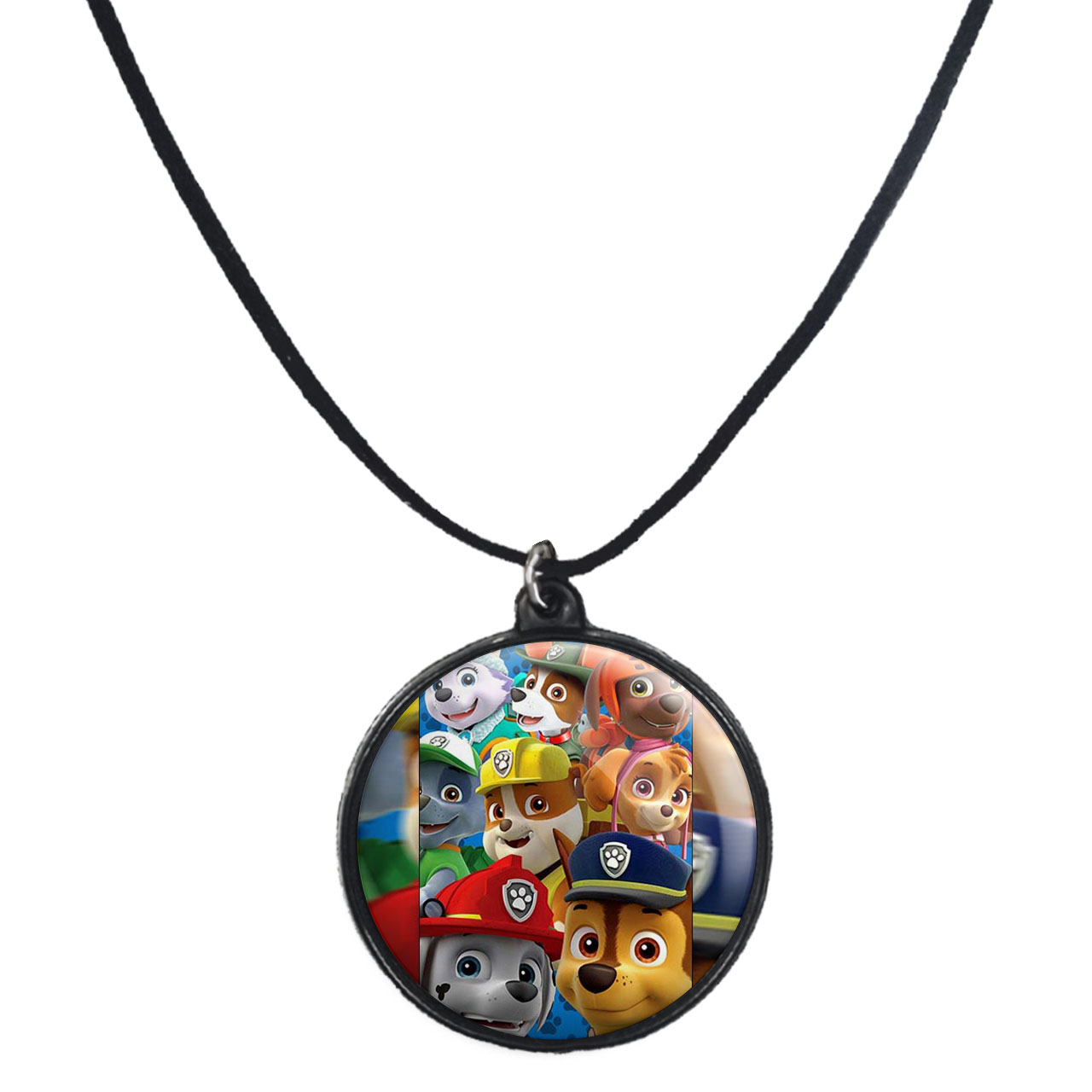 گردنبند پرمانه طرح سگ های نگهبان کد pmb.11768 مدل دو طرفه