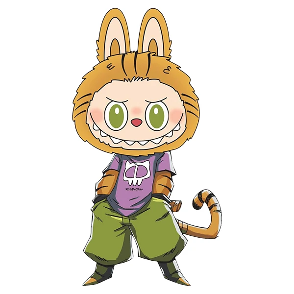 استیکر پارچه و لباس پاد آفرین طرح لبوبو کد 3013