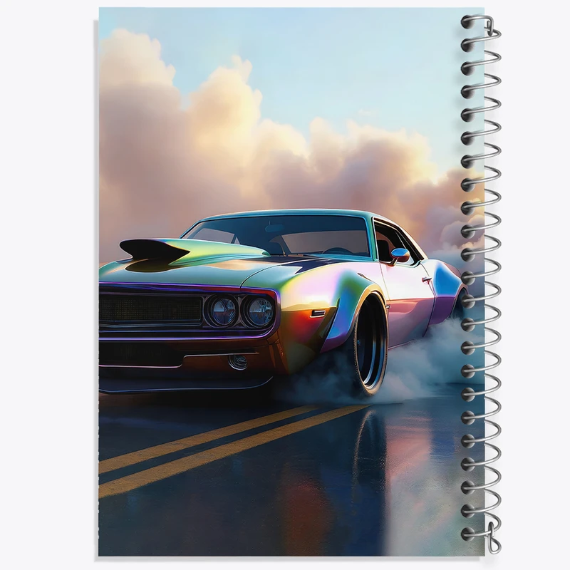 دفتر مشق 100 برگ خندالو طرح ماشین اسپرت کد F5227