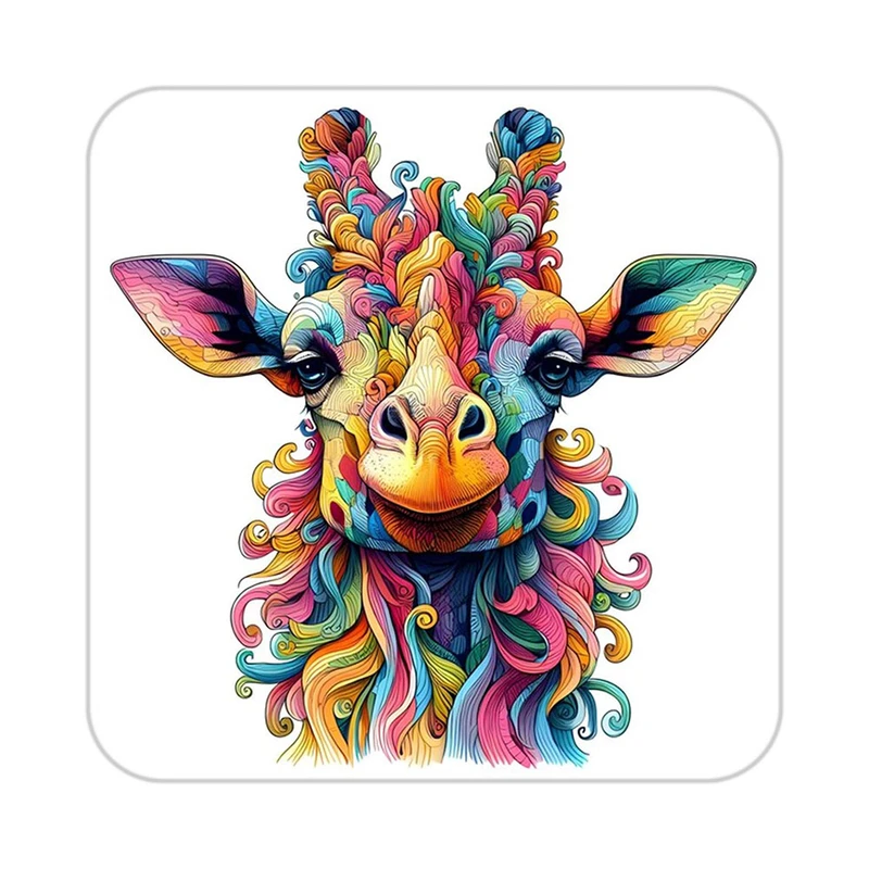 زیر لیوانی کاکتی طرح حیوانات رنگی مدل mp26296