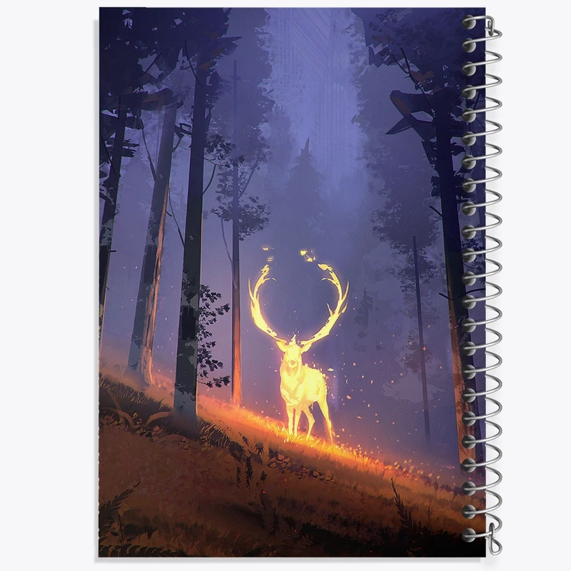 دفتر ژورنال نویسی 50 برگ خندالو مدل نقطه ای طرح گوزن کد F26