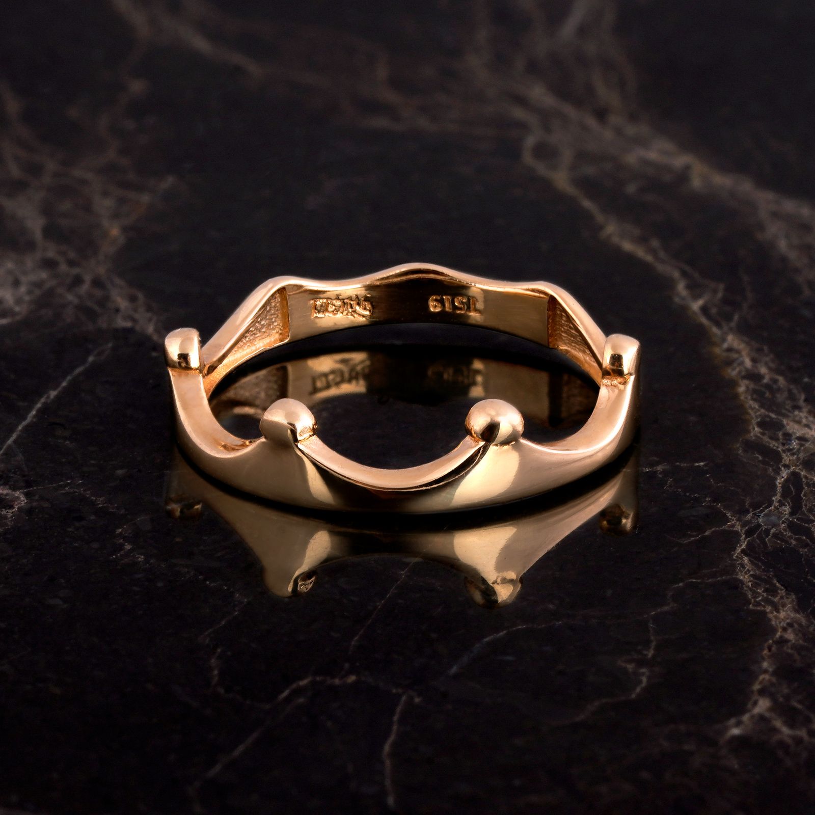 انگشتر طلا 18 عیار زنانه جواهری سون مدل 3916 -  - 2