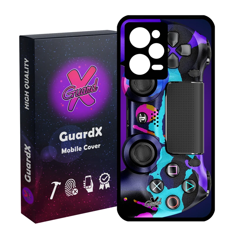 کاور گارد ایکس طرح PS4 Controller مدل Glass10089 مناسب برای گوشی موبایل شیائومی Redmi Note 12 Pro 5G/Poco X5 Pro 5G/Note 12 Pro Pro speed
